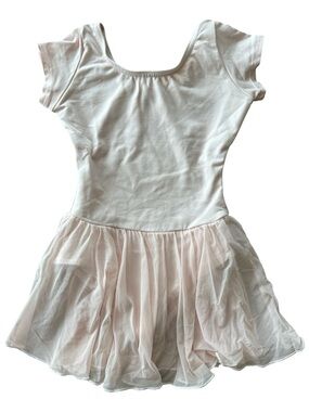 Capezio Studio Collection Short Sleeve Dress in Ballet Pink | Size I/CH (6)